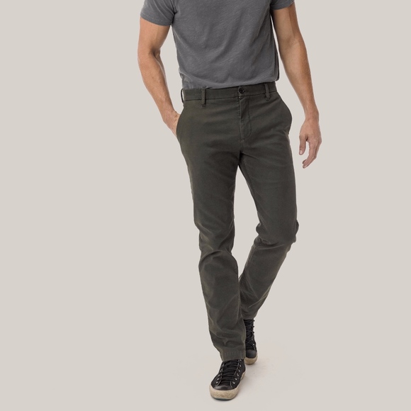 Buck Mason Other - Buck Mason Olive Broken Twill Chino Trousers